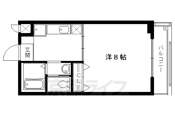 1K：洋8×K3(24.4㎡)